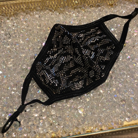 Accessories - ✨#28 Animal Black✨  Crystal Bling Face Mask